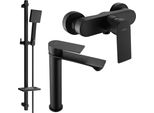 Mexen Royo DQ45 Set Doccia, Nero - 72214DQ45-70
