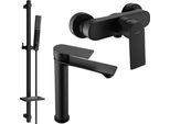 Mexen Royo DQ72 Set Doccia, Nero - 72214DQ72-70