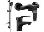 Mexen Caro DF62 Set Doccia, Nero - 746604DF62-70
