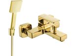 Mexen Cetus R45 Batteria Da Bagno Con Set Doccia, Oro - 74433R45-50