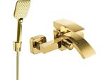 Mexen Libra R62 Rubinetto Per Vasca Da Bagno Con Set Doccia, Dorato - 74513R62-50
