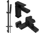 Mexen Mino DQ77 Set Da Bagno, Nero - 72403DQ77-70