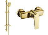 Mexen Lynx DQ62 Rubinetto Per Doccia Con Set Doccia, Oro - 74594DQ62-50