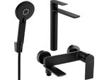 Mexen Zero R40 Set Da Bagno, Nero - 71113R40-70