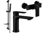 Mexen Alfa DF72 Set Doccia, Nero - 745704DF72-70