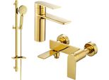 Mexen Zero DQ40 Set Da Bagno, Dorato - 71103DQ40-50