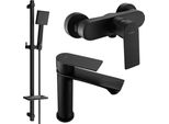 Mexen Royo DQ45 Set Doccia, Nero - 72204DQ45-70