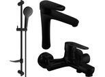 Mexen Kama DF05 Set Da Bagno, Nero - 72513DF05-70