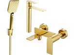 Mexen Zero R62 Set Vasca Da Bagno, Oro - 71113R62-50