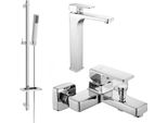 Mexen Cetus DQ77 Set Da Bagno, Cromo - 744313DQ77-00