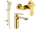 Mexen Milo DF40 Set Doccia, Oro - 71304DF40-50