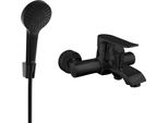 Mexen Pecos R05 Rubinetteria Per Vasca Da Bagno Con Set Doccia, Nero - 7273R05-70