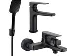 Mexen Lynx R62 Set Vasca Da Bagno, Nero - 745903R62-70