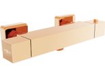 Mexen Cube Termostatico Rubinetto Doccia, Oro Rosa - 77200-60
