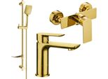 Mexen Alfa DF62 Set Doccia, Oro - 745704DF62-50