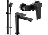 Mexen Royo DQ62 Set Doccia, Nero - 72214DQ62-70