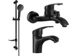 Mexen Fabia DF05 Set Da Bagno, Nero - 746503DF05-70