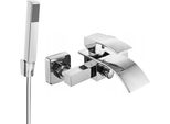 Mexen Aries R77 Rubinetto Per Vasca Da Bagno Con Set Doccia, Cromo - 74483R77-00
