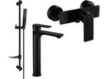 Mexen Alfa DF72 Set Doccia, Nero - 745714DF72-70