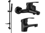 Mexen Erica DF72 Set Da Bagno, Nero - 746403DF72-70