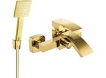 Mexen Libra R45 Rubinetteria Per Vasca Con Set Doccia, Oro - 74513R45-50