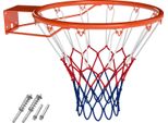 Canestro Da Basket Costway Ø45Cm, Mini Canestro Da Parete, Canestro Da Basket Con Anello E Rete, Canestro Da Esterno Per Bambini E Adulti