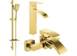 Mexen Libra DQ62 Set Vasca Da Bagno, Dorato - 745113DQ62-50