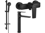 Mexen Lynx DQ40 Set Doccia, Nero - 745914DQ40-70