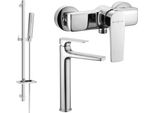 Mexen Lynx DQ72 Set Doccia, Cromo - 745914DQ72-00
