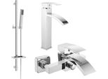 Mexen Libra DQ77 Set Da Bagno, Cromo - 745113DQ77-00