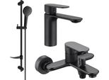 Mexen Milo DF05 Set Da Bagno, Nero - 71303DF05-70