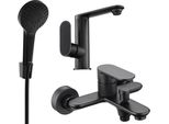Mexen Milo R05 Set Da Bagno, Nero - 713053R05-70