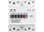 Wattmetro Di Consumo Monofase 4P Led Su Guida Din Misuratore Di Energia DDM75S 10-40A