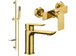 Mexen Alfa DF02 Set Doccia, Dorato - 745704DF02-50
