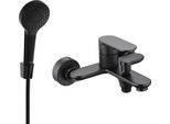 Mexen Milo R05 Rubinetto Per Vasca Da Bagno Con Set Doccia, Nero - 7133R05-70