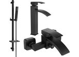 Mexen Libra DQ77 Set Da Bagno, Nero - 745113DQ77-70