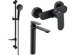 Mexen Milo DF05 Set Doccia, Nero - 71314DF05-70