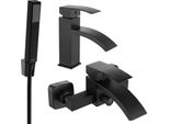 Mexen Libra R77 Set Da Bagno, Nero - 745103R77-70