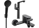 Mexen Milo R05 Set Da Bagno, Nero - 713153R05-70