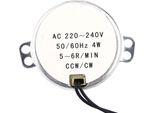 1 Pezzo Motore Sincrono 220-240 V Ac Con Riduttore, 4 W In Senso Orario/Antiorario (5-6 Rpm).