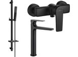 Mexen Lynx DQ72 Set Doccia, Nero - 745914DQ72-70