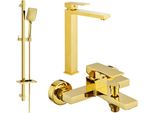 Mexen Uno DQ62 Set Da Bagno, Oro - 71413DQ62-50
