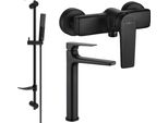 Mexen Lynx DF72 Set Doccia, Nero - 745914DF72-70