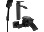 Mexen Libra R62 Set Vasca Da Bagno, Nero - 745113R62-70