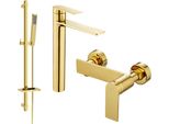 Mexen Zero DQ02 Set Doccia, Dorato - 71114DQ02-50