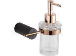 Mexen Aron Dispenser Per Sapone, Nero/Oro Rosa - 70881388-67