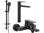 Mexen Lynx DQ40 Set Vasca, Nero - 745913DQ40-70