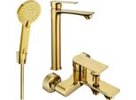 Mexen Royo R40 Set Da Bagno, Dorato - 72213R40-50