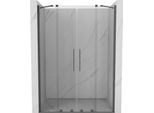 Mexen Velar Duo Porta Doccia Scorrevole 140 Cm, Trasparente, Grigio Gun Spazzolato - 871-140-000-02-66