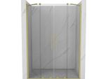 Mexen Velar Duo Porte Doccia Scorrevoli 150 Cm, Trasparente, Oro Spazzolato - 871-150-000-02-55